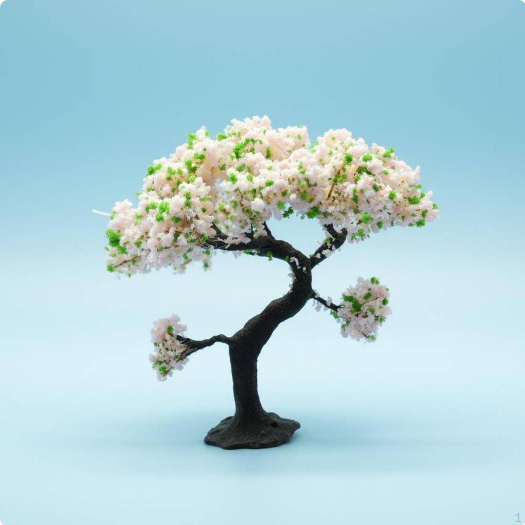 Miniature Cherry Blossom Tree DIY Crafting Artificial Japanese Flowering Model