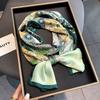 Long Small Silk Scarf Women's Autumn and Winter Versatile Thin and Narrow Scarf with Shirt Fashion Headband New Decorative Scarf