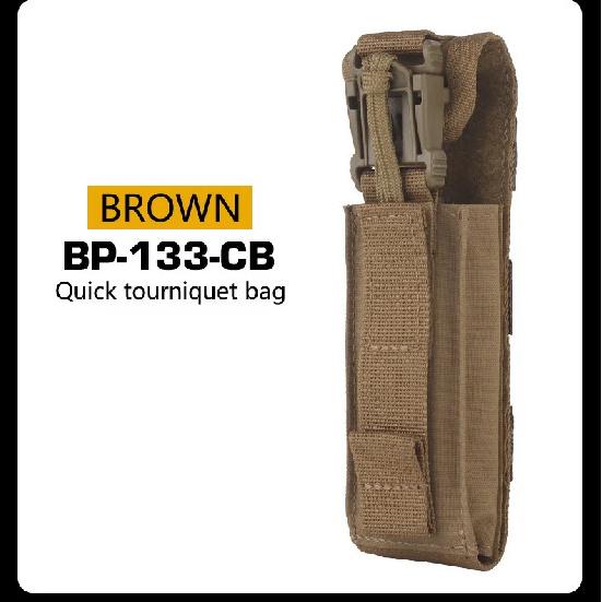 Quick Tourniquet Pouch, MOLLE System Waist Bag, Easy Install Outdoor Accessory, Tactical Storage Pouch for CS Shooting, Camping & Emergency Survival