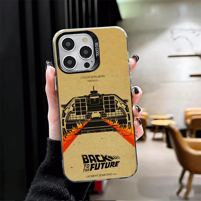 Back To The Future Soft Phone Case for iPhone 15 16 17 Pro Max 17Air 16E 14 Plus 13 12 Mini Shockproof Cover Back Shell