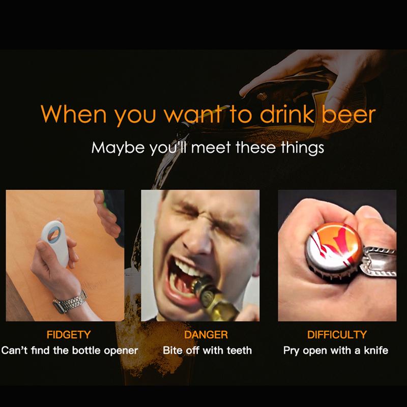 Halloween Skull Shape Beer Bottle Opener Refrigerator Magnet Wall-Mounted Wine Opener Retro Home Bar Kitchen Accessories