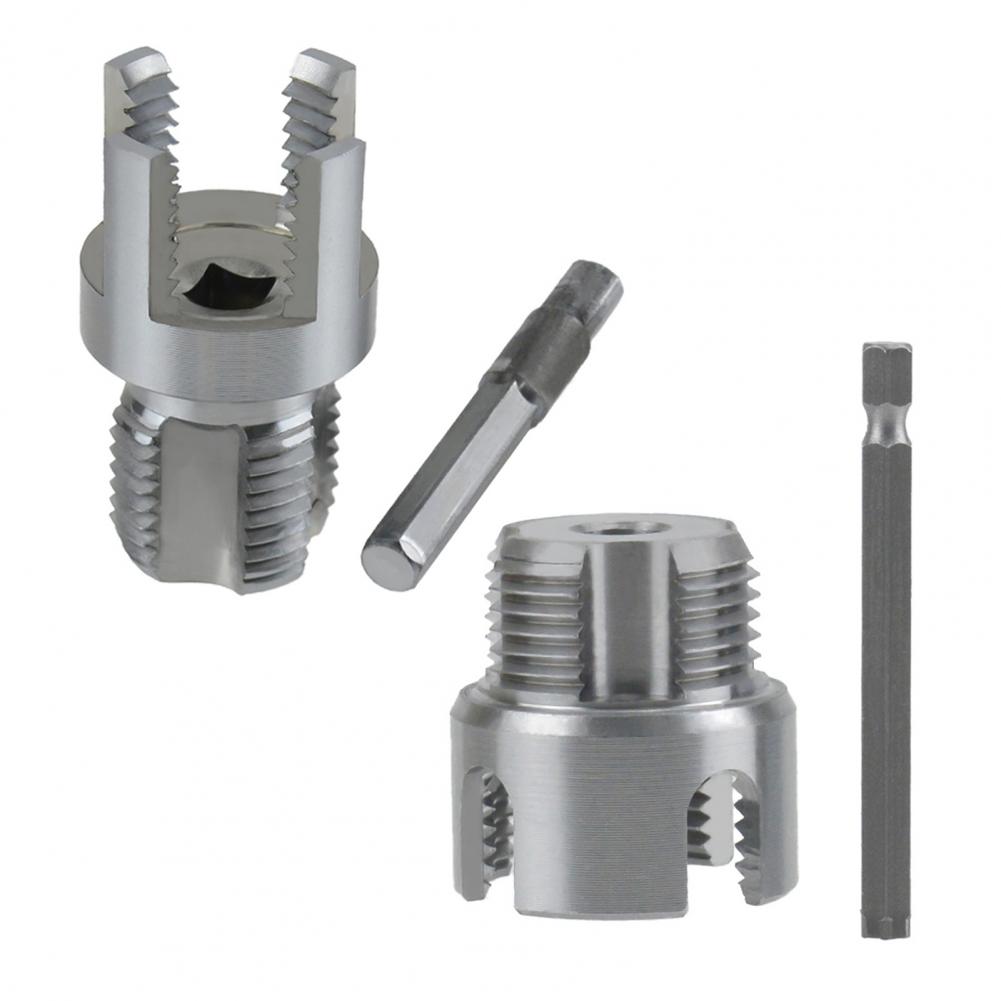 Pipe Thread Cutter Universal Pipe Thread Cutter Electric Drill Pvc Pipe Threader Kit for Internal External Threading