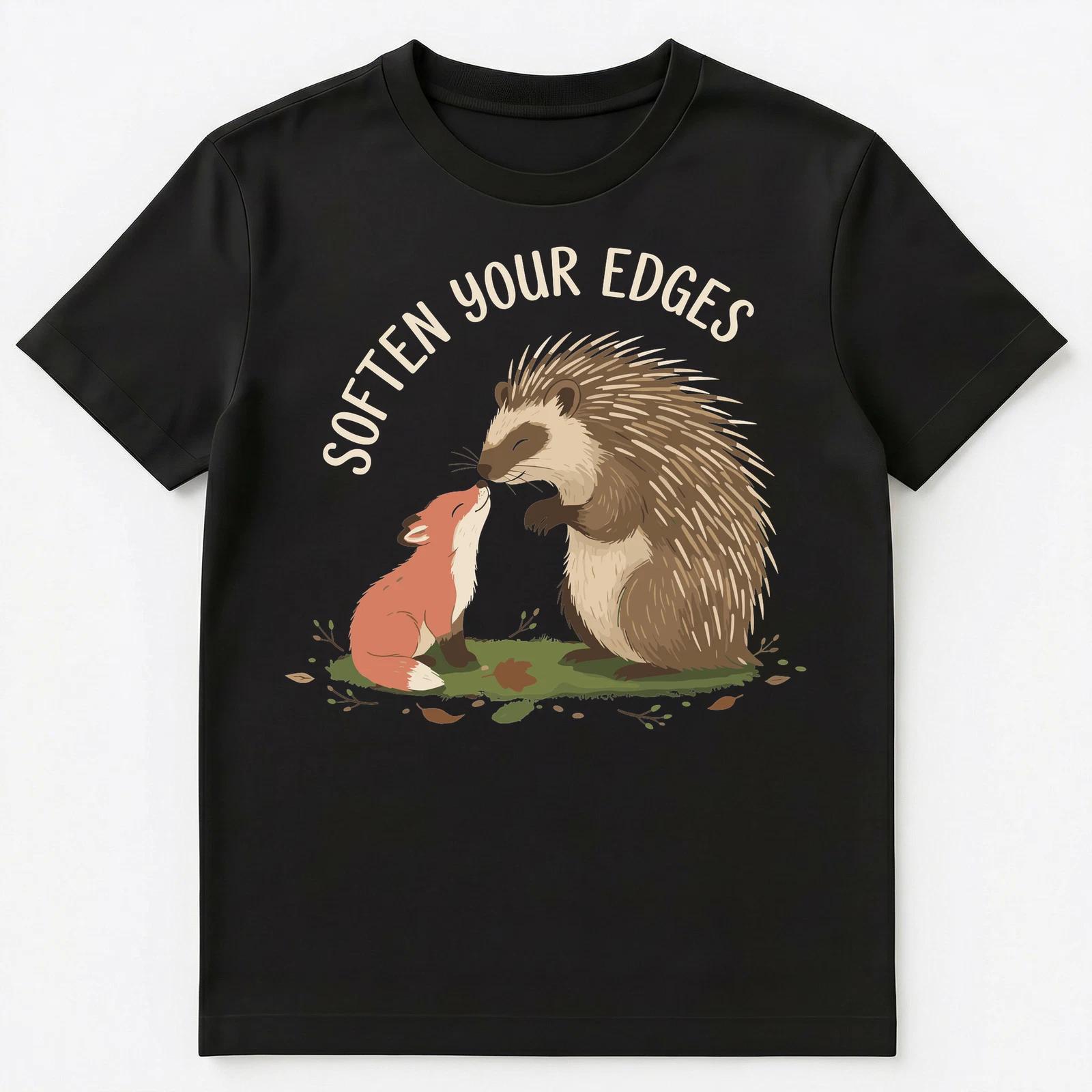 

Soften Your Edges Motivational Animal Design Unisex T-Shirt M