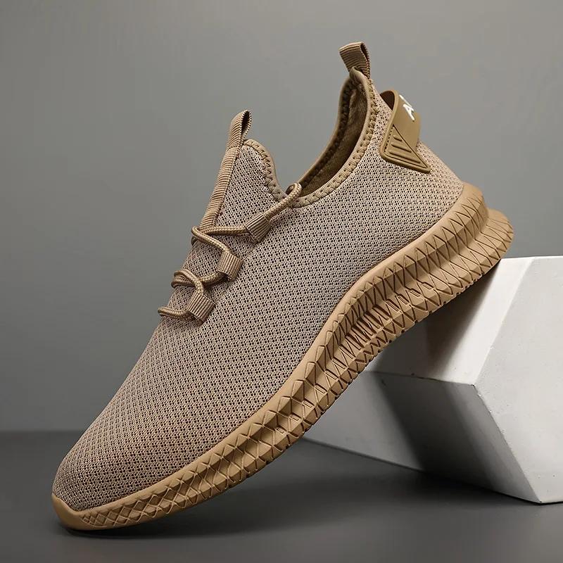 Fashion Summer Mesh Walking Sport Tenis Shoes Breathable Casual Shoes Lightweight Men Running Shoes Classical Fashion Anti Slip Sneakers