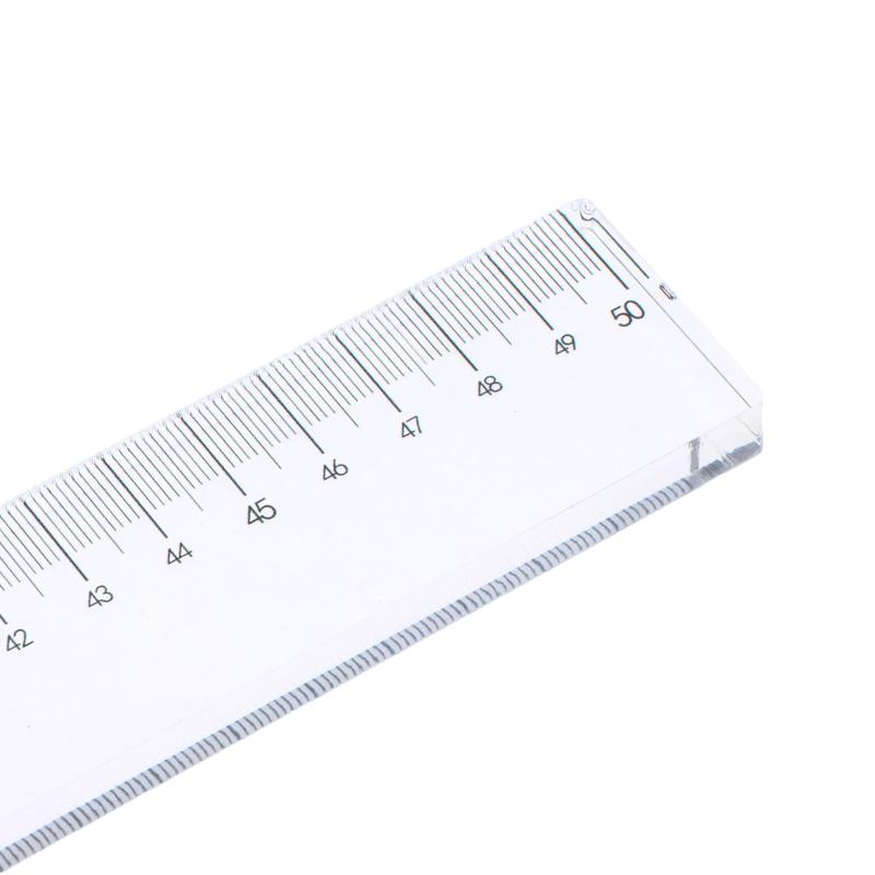 Multi-Function Paperweight Ruler - 50Cm Thick Acrylic Cutting Grid For Graphic Design, Calligraphy & Craft