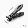 Wide Jaw Opening Nail Clippers Anti Splash Nail Cutter Stainless Steel Toenail Cutter Fingernail Trimmer for Elderly