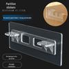 Transparent Seamless Adhesive Hooks - Strong Load Bearing for Home, Kitchen & Bathroom