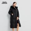 Xuezhongfei Women's Mid-length Hooded Winter Duck Down Jacket