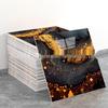 Self-Adhesive Pink Marble Wallpaper: Waterproof, Heat-Resistant Wall Sticker with Aluminum Plastic Panel