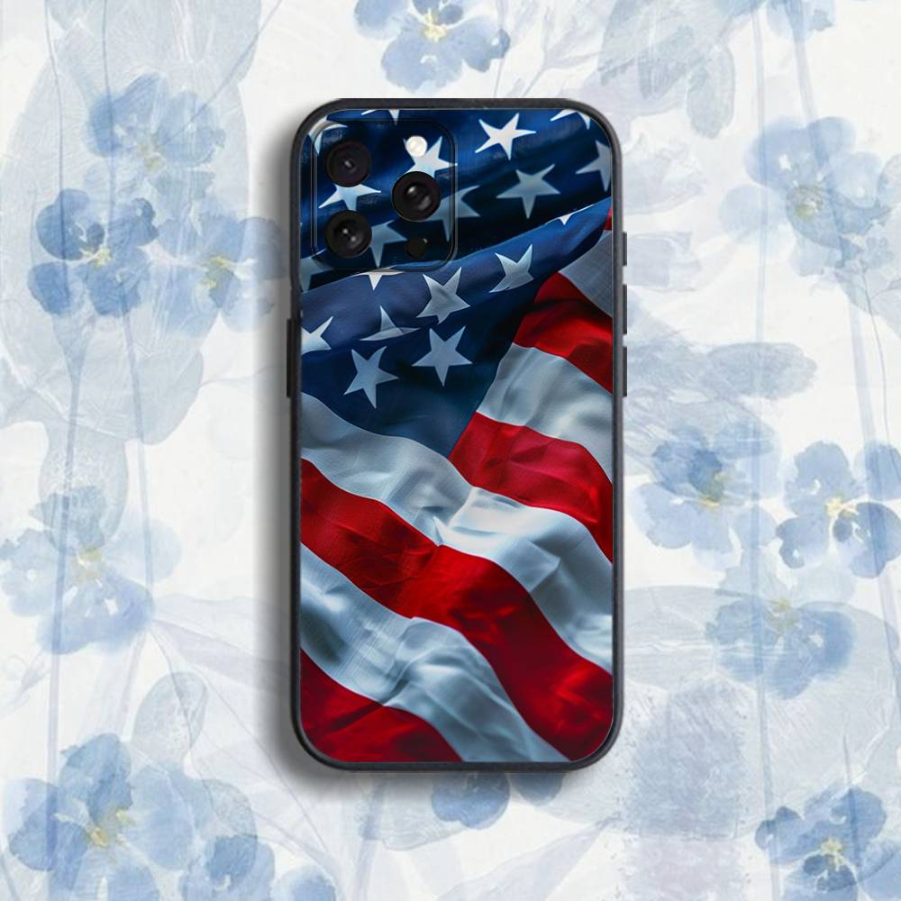 

America U-USA F-Flag Phone Case For iPhone 17,16,15,14,13,12,Pro,Max,Plus,E,SE4,Air,Mini Black Soft Box iPhone17Pro