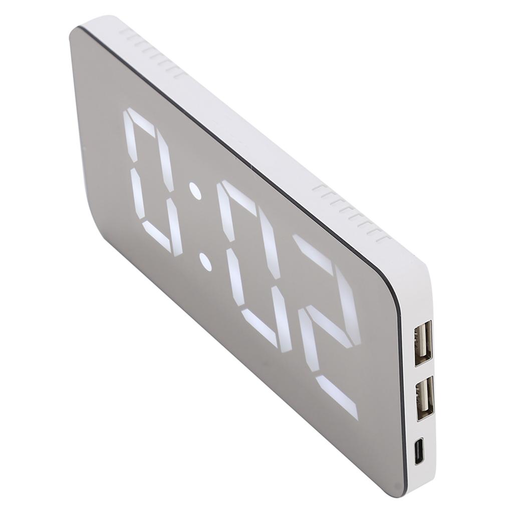 Multifunction LED Digital Alarm Clock with 2 USB Port Automatic Dimming for Bedroom Office