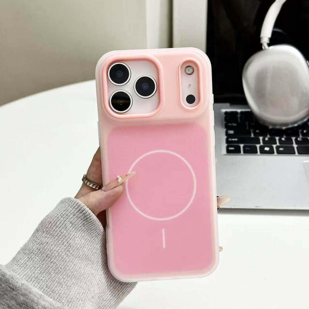 Apple 17 Pro Max Two-Tone Jelly Phone Case & 16 Magnetic Skin-Feel Case
