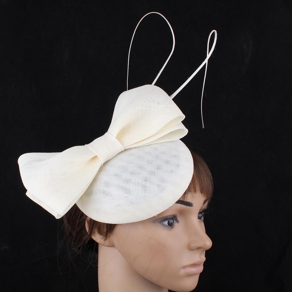 Purely Handmade Studio Shooting Retro Top Hat Creative Bow Banquet Headgear Hat