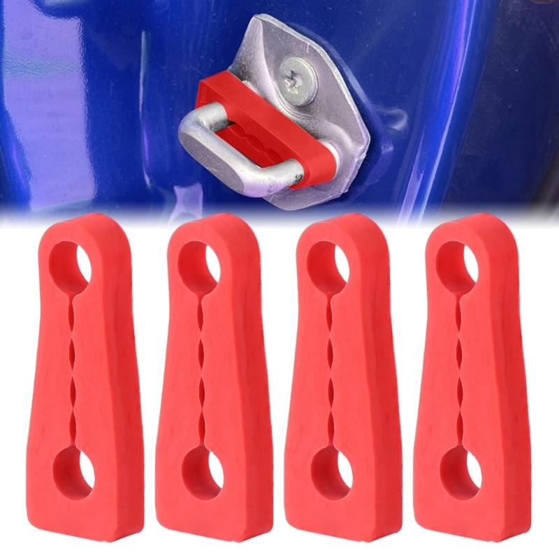 4Pcs Door Lock Sound Deadener Damper Soundproofing Quiet Buffer Car Part Damping Protector Cushion