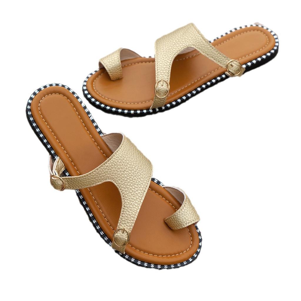 Beliebte Damen Schuhe Zehenkappe flache Hausschuhe