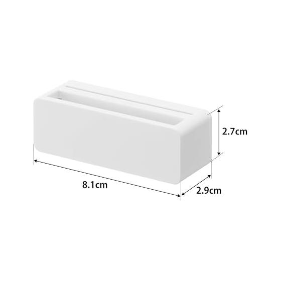 Yamazaki Jitsugyo (Yamazaki) Magnetic Toothpaste Tube Holder White W8.1 X D2.9 X H2.7cm MIST Floating Storage Toothpaste Tube Squeezer 10279