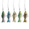 5 pcs Multi Jointed Slow Sinking Swimbait Lure Pike Fish with Anti-bite Steel Wire 15cm 15g Lifelike Bait