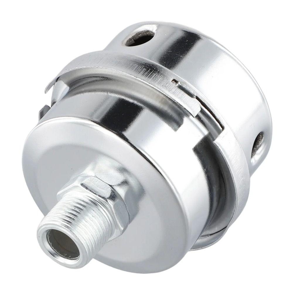 1 Stück 12,5 mm/16 mm/20 mm Luftkompressor Schalldämpfer G1/4 G3/8 G1/2 Tragbarer Geräuschfilter Metall Galvanik Luftkompressor Schalldämpfer
