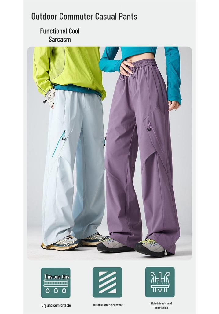 Unisex Quick-Drying Mountain-Style Outdoor Pants – Lightweight, Waterproof, Spring/Summer Casual Wear for Work or Sports