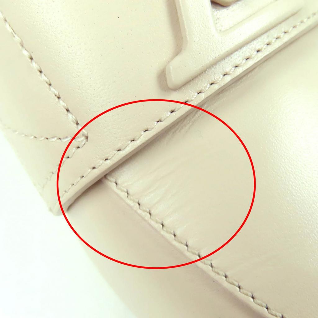 LOUIS VUITTON LV Mare Loafers LV initials beige Smooth Rubbed Women 37 1ACG21 Used