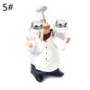 1 Stück Weißer Zylinder Retro Koch Ornament Harz Handwerk Mini Kochfiguren Kochen Wohnkultur
