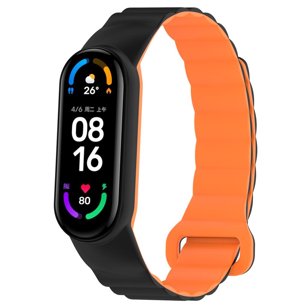 Silicone Magnetic Loop Strap For Xiaomi Mi Band 10 9 8 7 6 5 4 3 Bracelet Wristband Correa for Mi Band 8 9 Mi band 10 Belt strap