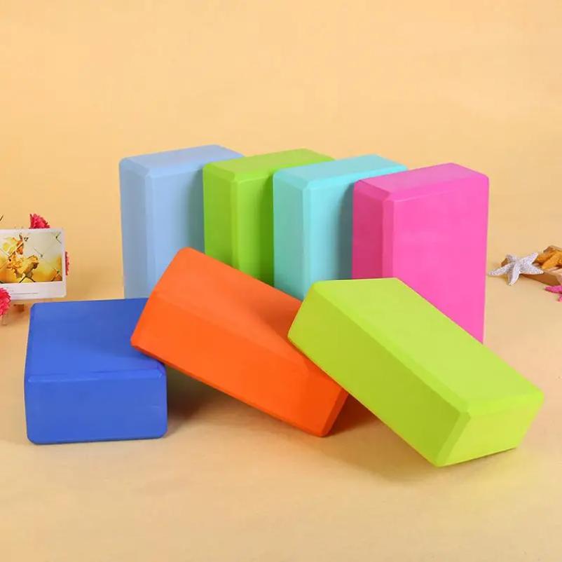 2Pcs EVA Yoga Blocks Gym Foam Brick Exercise Equipment for Fitness Dance Stretching Body Shaping