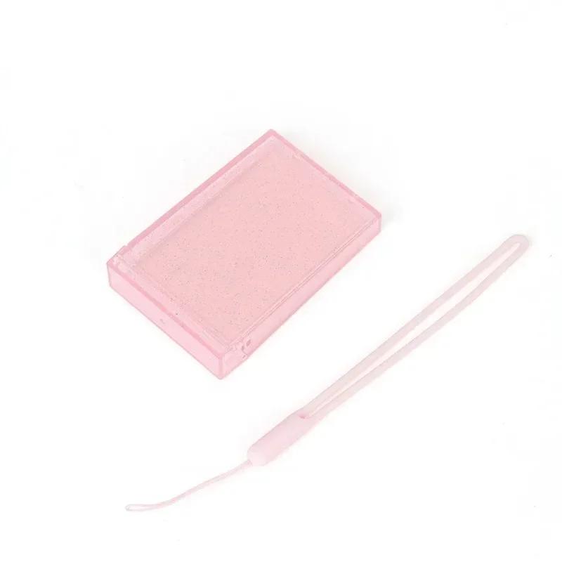 1PC Polaroid 3 inch ice cream glitter photo box ins star small card posing photo frame creative photo display frame розовый