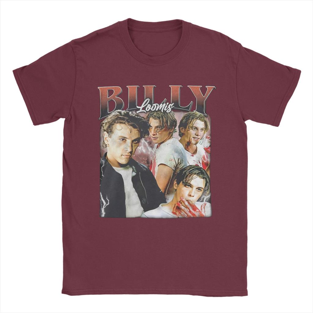 Mens TShirt Horror Movie Scream Billy Loomis Funny Pure Cotton Tee Shirt Short Sleeve  T Shirt Round Collar Tops Graphic