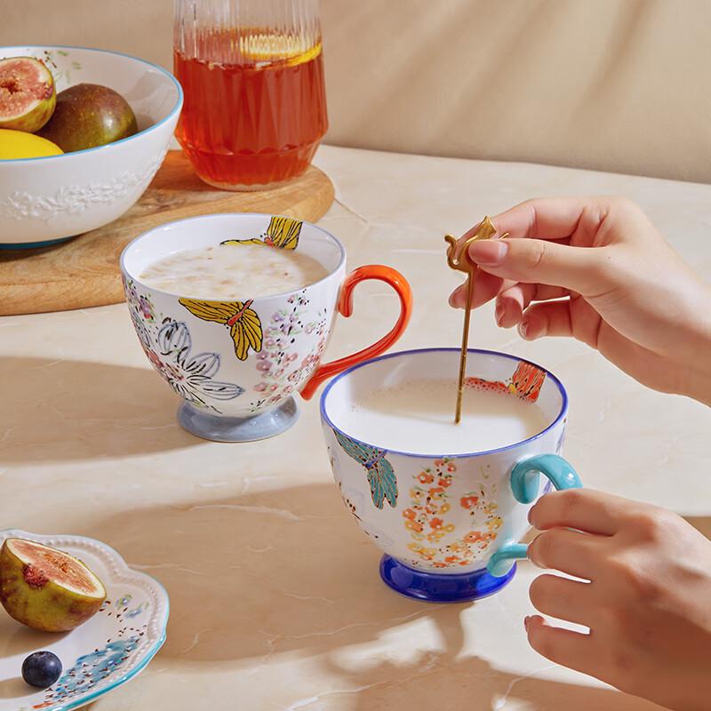 JOYYE Floral Rhythm Ceramic Cereal Mug