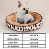 Dropshipping Long Faux Fur Pet Bed Comfortable Waterproof Plush Donut Round Dog Bed Soft Washable Cat Bed Removable Pet Cushion