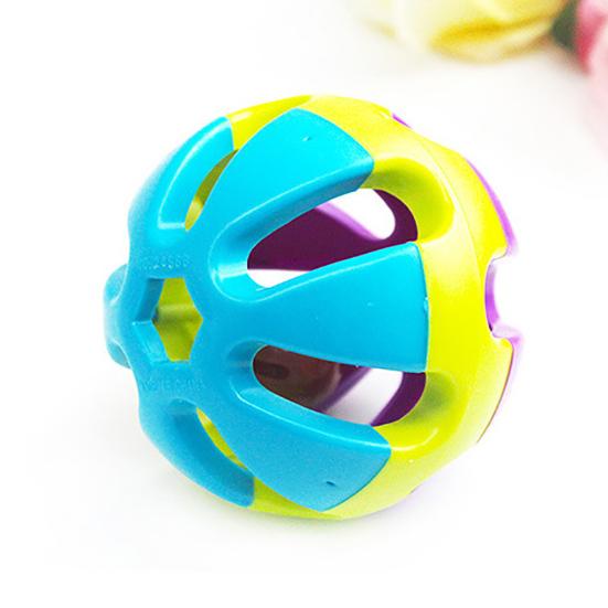 Colorful Bell Ball Parrot Bird Cat Dog Interactive Hollow Sound Making Pet Toy