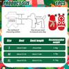 Pet Hoodie Christmas Outfit - Warm Puppy Costume with Hat, Funny Holiday Cosplay Pet Clothes for Small Medium Dogs & Cats (Size S: