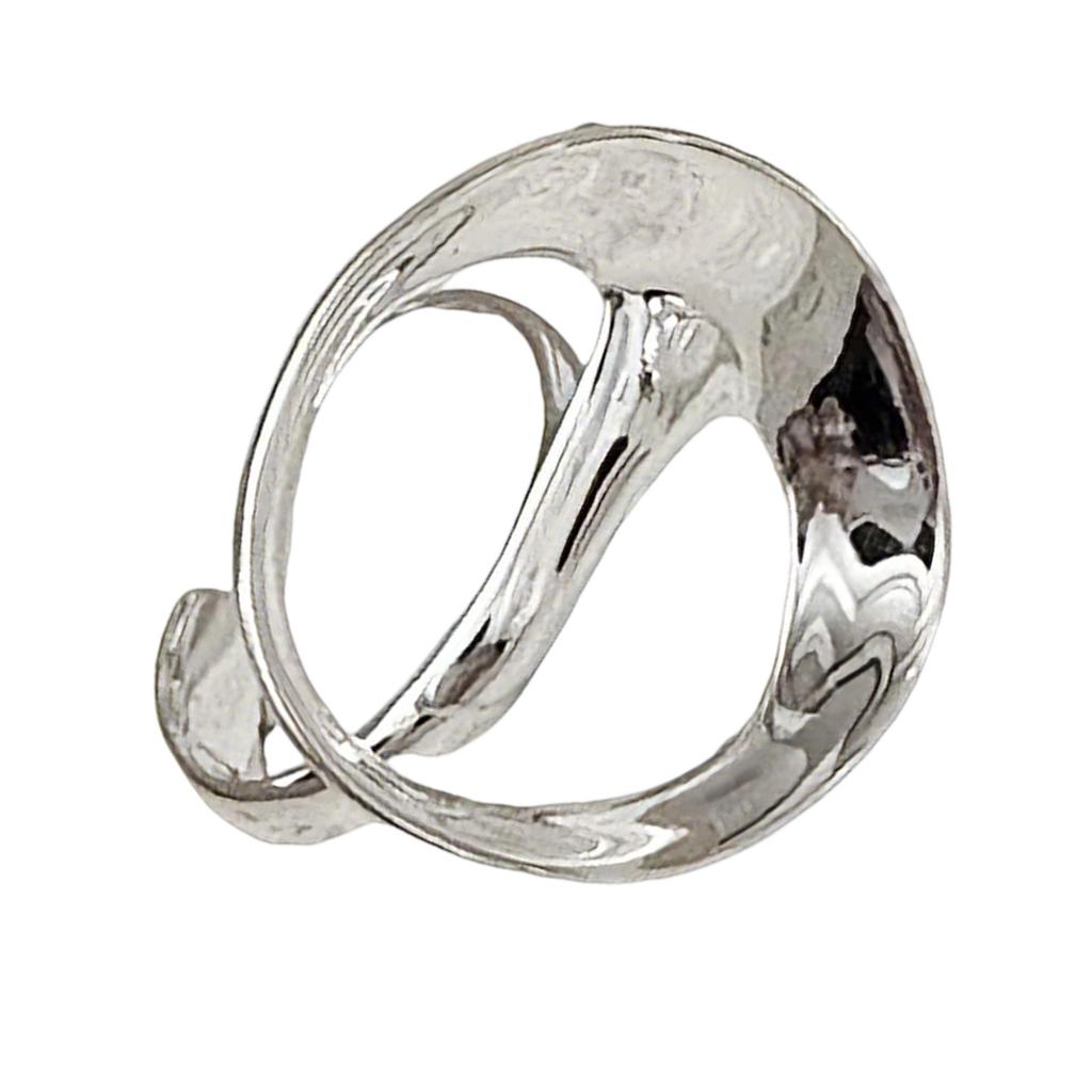 Stackable Vintage Black Onyx Jewelry Ring Irregular Shape Customizable Fit Finger Ring For Women Girls