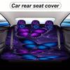 Purple Butterflies Glow Themed Car Seat Covers Set For Most Cars, Fashionable Comfortable Decorative Car Seat Protector Covers F