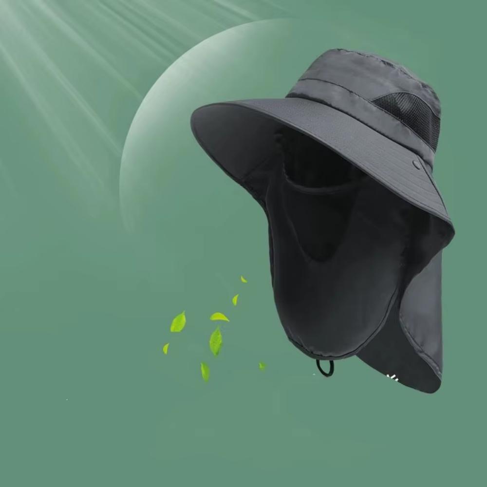 1pc Summer Sun Hats Neck Flap Fisherman Hat UV Protection Outdoor Hunting Fishing Cap For Hiking Camping Visor Bucket Hat