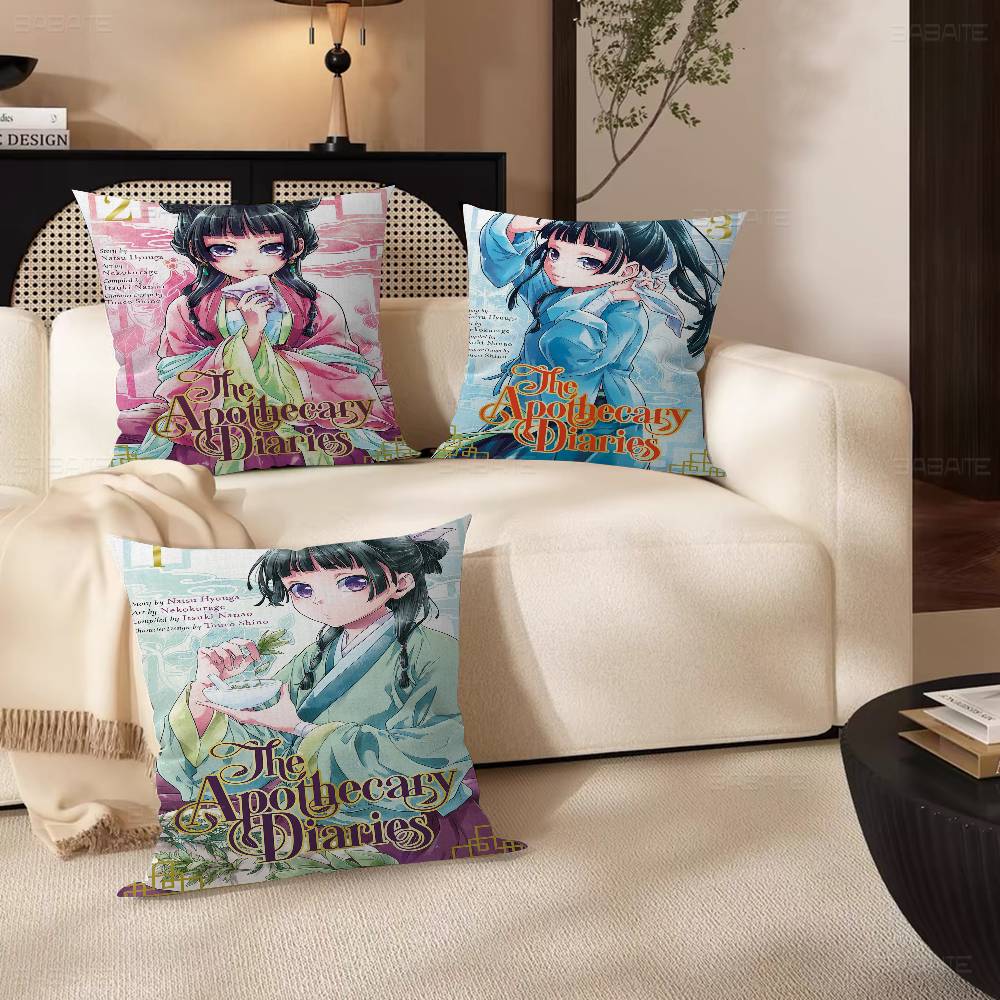 Anime The Apothecary Diaries Pillowcase toon Gift Cushion Cover Bedroom Home Sofa Chair Seat Decor pillow case