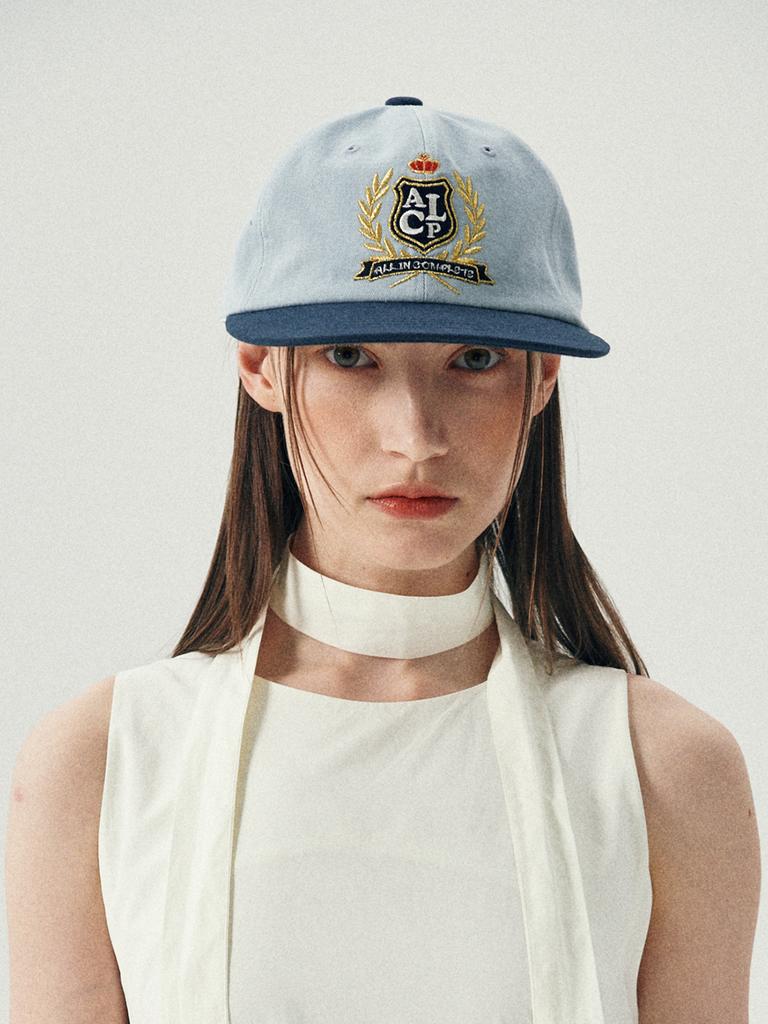 Olinkeompeulliteu Alcp High School Cap (Navy & Sky Blue)