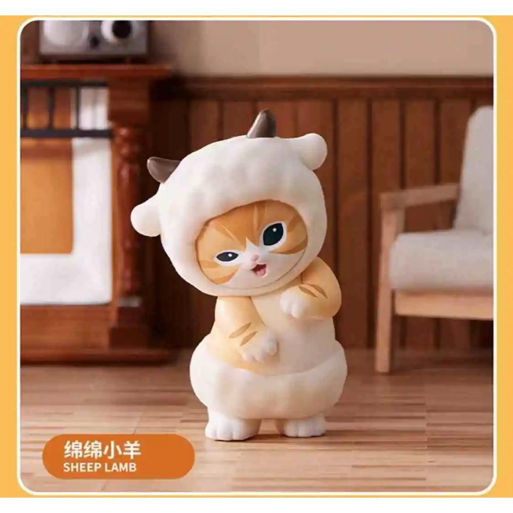 MINISO Mofusand Fluffy Party Series Blind Box Toy Cute Figure Kawaii Anime Figurines Collect Toys Mystery Box Kids Birthday Gift