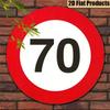 Round Metal Wall Art Retro Vintage Tin Sign For Living Room Decor