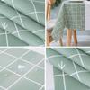 Plastic PVC Rectangula Grid Printed Tablecloth Waterproof Oilproof Kitchen Dining Table Colth Cover Mat Oilcloth Antifouling