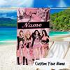 Custom Name Kpop Fashion Microfiber Beach Towel Super Soft & Absorbent for Bath, Beach, Travel  Bath Time Accessory, Fan gifts
