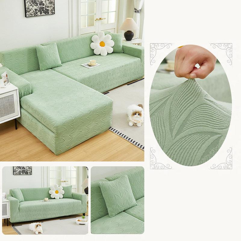

Printed Sofa Slipcover Big Leaf Pattern Elastic Fitted Sofa Couch Protector Washable Sofa Covers for Sectional Sofachair 1 Seat 90-140cm