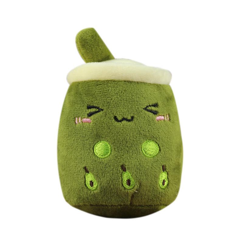 Niedliches Plüsch-Milchteebecher-Spielzeug, Stofftier, süßes Geschenk aus kurzem Plüschmaterial