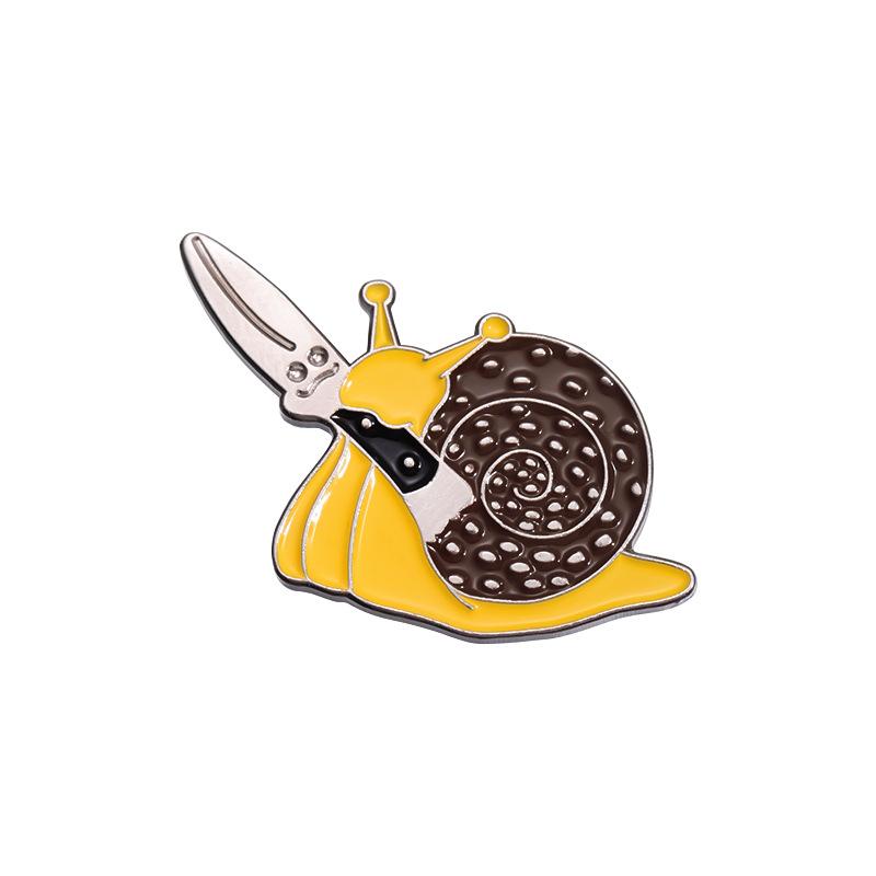 

And Decorative Whimsical Snail Brooch Crafted From Alloy With Vibrant Finish Enamel