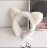 Leopard Print Women's Cute Cat Ear Plush Wide Headband Hair Tie