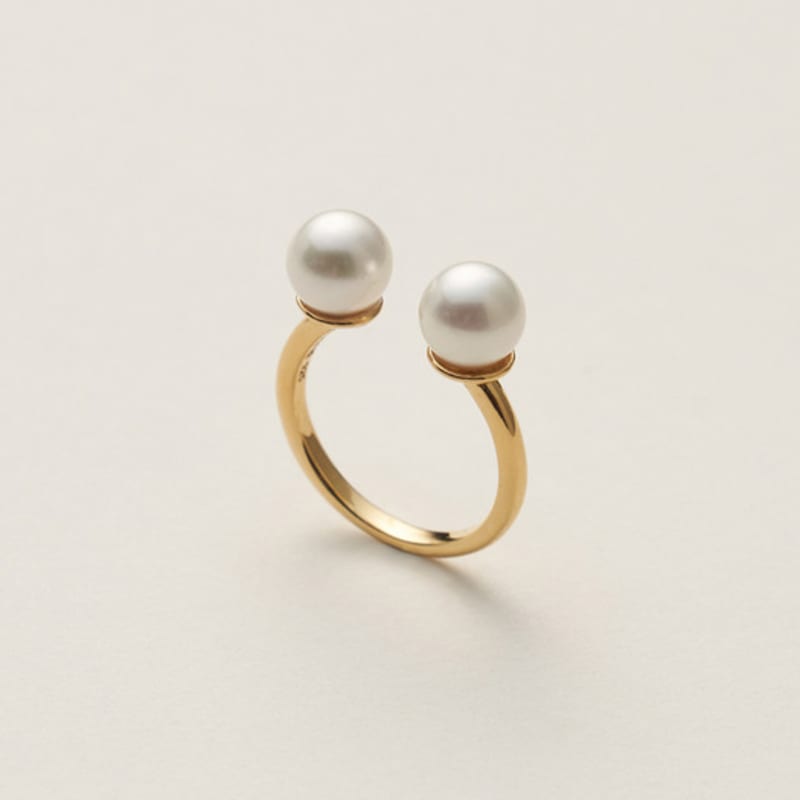 Liersi Bless 2 Mother of Pearl Open Ring