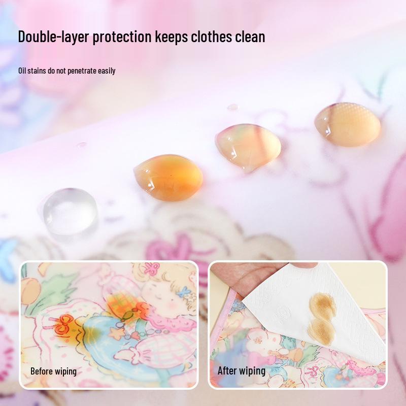Unisex Waterproof Detachable Baby Bib for Kindergarten