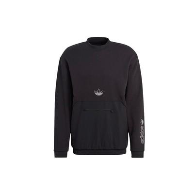 Originals Trefoil SPRT Arc Crew Sweatshirt Men Sweatshirt Black GN2464