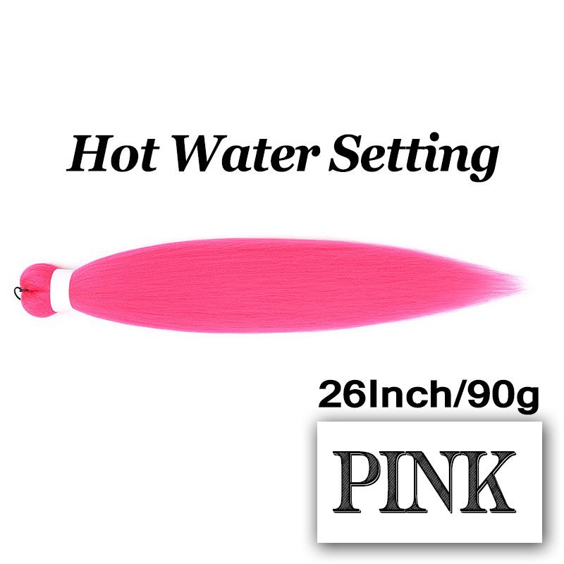 Braiding Hair Pre-stretched 26 Inch Hair Extensions for Afro Crochet Braids Synthetic Hair DIY Purple Pink Peach Red Jumbo Braid